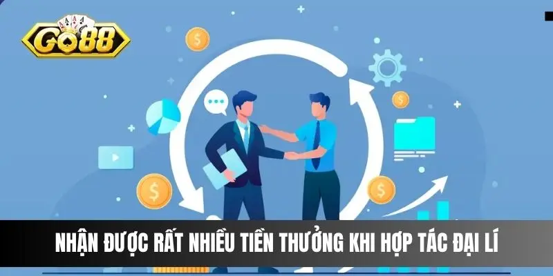 Bạn sẽ nhận được rất nhiều tiền thưởng khi hợp tác đại lí với đơn vị