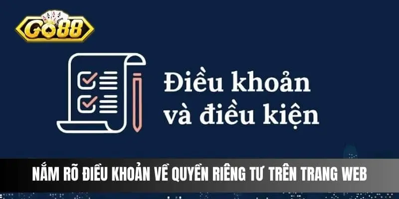 Nắm rõ điều khoản về quyền riêng tư trên trang web