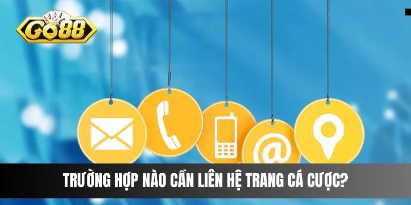 Trường hợp nào cần liên hệ trang cá cược?